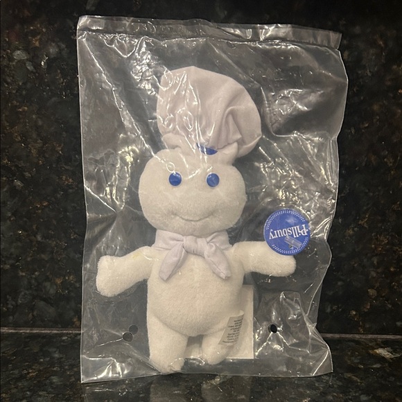 Pillsbury Other - Vgt Pillsbury Doughboy mini bean bag plush doll. “Poppin Fresh” 1999